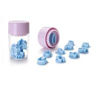 IBILI 742501 Baby Lot de 10 Emporte-Pièces pour Linzer Plastique Multicolore 12 x 7 x 7 cm
