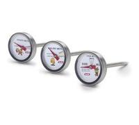 IBILI 743406 Set de 3 Thermomètres pour Four INOX Argent 12 x 19 x 2 cm