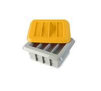 IBILI 747000 Kit pour 12 Barres Énergétiques Artisanale Silicone Gris/Orange 15 x 7 x 7 cm 6 Pièces