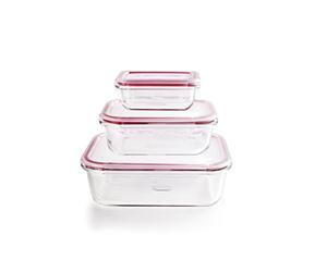 Ibili - 754750 - Lot de 3 Récipients Alimentaires