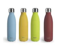 IBILI Bouteille isotherme 500 ml – Acier inox 18/10, double paroi, réutilisable, couleur aléatoire