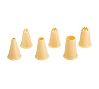 IBILI 768300 Jeu 6 Douilles Plastique, Plastique, Blanc, 8.5 x 3.3 x 18.5 cm
