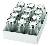 Ibili 768710 Petit Poivrière/Salière Inox, Argent, 17 x 12.5 x 8 cm lot de 12 Argent G
