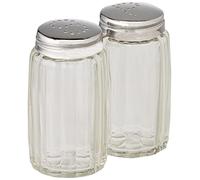 IBILI 768715 Lot Poivrière et Salière Petit Modèle, INOX, Transparent, 8.61 x 7.79 x 4.39 cm