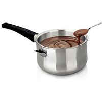 Ibili Casserole à bain-marie 774016 Inox 16 cm double paroi Argent/Noir