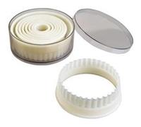 Ibili Emporte-pièces Lot de 9 ronds dentelés 784200 Nylon 2 à 10 cm