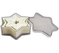 Set 6 Coupe-Pate Nylon Etoile 3 A 12 Cm