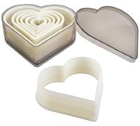 IBILI 784208 Lot de 7 emporte-pièces Coeur Lisse