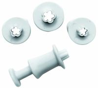 IBILI 788402 Set de 3 Emporte Pièces avec Poussoir Blosso