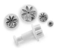 Ibili Emporte-pièces 788406 avec poussoir Marguerite – Lot de 4