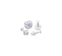 Ibili Emporte-pièces 788406 avec poussoir Marguerite – Lot de 4