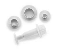 Set 3 Emporte Pieces Avec Poussoir Rond