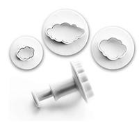 Ibili Emporte-pièces 788409 – Lot de 3 avec poussoir Nuages