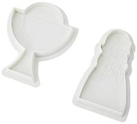 IBILI 788902 Lot de 2 emporte-pièces avec Poussoir Forme de Petit Coupe et Communion