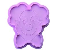 IBILI 795001 Backform Cookies Clown Kunststoff Rosa 24 x 18 x 6 cm