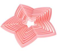 IBILI 798900 Set 10 Emporte-Pièces Sapin, Plastique, Rosa, 21 x 24 x 2 cm