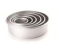 IBILI 815110 Moule Rond Extra Profond 10 x 10 cm Alum. Anodisé.