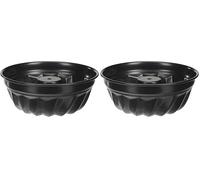IBILI 821812 Mini Moule à Savarin Moka, Verre, Noir, 13 x 13 x 5 cm (Lot de 2)
