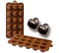 IBILI 860301 Moule chocolat Coeur 15 cavités 100% Silicone