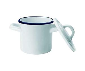IBILI 902910 Mini-Kochtopf Stahl weiß 10 cm