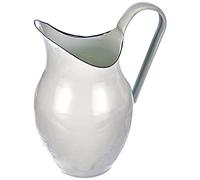 ibili Jarre bombée 903425 en acier émaillé vitrifié 2,5 l Blanche