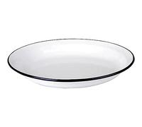 IBILI 903925 Flach Oval Stahl weiß 25 x 17 cm