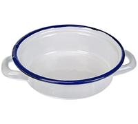 IBILI 904114 Plat à Oeuf 14 cm, Blanc/Bleu, 14 x 14 x 5 cm