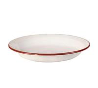 Ibili Assiette creuse 908024 émail bordeaux 24 cm
