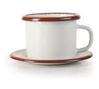 IBILI 908405 gobelet avec assiette email bordeaux G