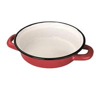 Ibili Plat à œuf 912218 Acier émaillé 18 cm Rouge