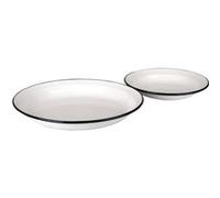 IBILI 912922 assiette creuse email vitrifie blanc 0 22 G