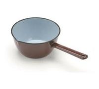 IBILI - Saucière conique avec bec verseur marron, 12 cm, Acier émaillé, Compatible avec l’induction