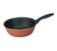 IBILI - Poêle Honda avec poignée et manche New Orange, 32 cm, Acier émaillé vitrifié, Antiadhésif, Compatible avec l’induction