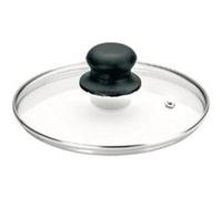Ibili Couvercle en verre 970730 – 30 cm – Bord inox, bouton bakélite, trou anti-vapeur