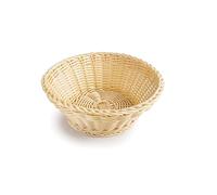 IBILI - Boîte à pain ronde en polyratan à chevrons dorés, 20 x 7 cm