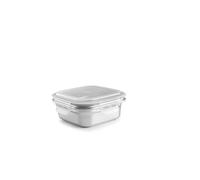 IBILI - Boîte carrée Keepklin 500 ml, acier inoxydable, passe au micro-ondes, couvercle hermétique