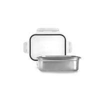 IBILI Boîte rectangulaire Keepklin 1200 ml acier inox passe au micro-ondes couvercle hermétique