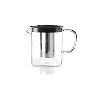 Ibili - Bouilloire avec Filtre Square, 0,6 Litre, Borosilicate Et Acier Inoxydable 18/10