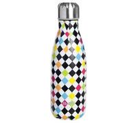 Ibili Bouteille isotherme Arlequin 500 ml Acier inoxydable 18/10 Double paroi Réutilisable