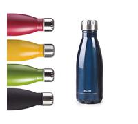 Ibili - Bouteille Isotherme Bleue, 350 ml, Acier Inoxydable 18/10, Double Paroi, Réutilisable