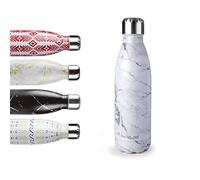Ibili – Bouteille isotherme Marble (Marbre) 500ml, acier inoxydable 18/10, double paroi