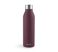 Ibili - Bouteille Isotherme Motif Feuille, 500 ml, Acier Inoxydable 18/10, Double Paroi, Réutilisable