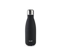 Ibili - Bouteille Isotherme Noire, 350 ml, Acier Inoxydable 18/10, Double Paroi, Réutilisable