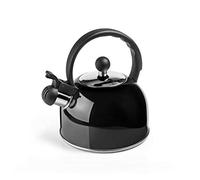 Ibili - Cafetière Silbante Noire, 2,5 Litres, Acier Inoxydable, Compatible avec les Plaques à Induction