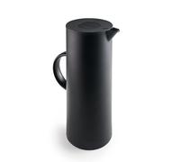 IBILI - Carafe isotherme - Intérieur en verre, double paroi, 1 litre, noir, sans BPA