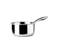 Ibili – Casserole triple couche naturelle 18 cm 2 L inox compatible induction sans antiadhésif
