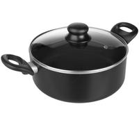 IBILI Casserole Inducta 4108-16-1 – 16 cm Aluminium antiadhésive, couvercle verre, induction