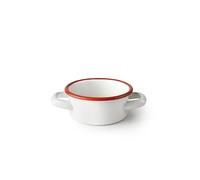 IBILI - Casserole bordeaux 10 x 5 cm en acier vitrifié émaillé, fabriquée à la main, style vintage