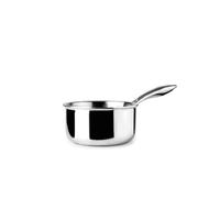 IBILI Casserole triple couche naturelle, 16 cm, 1,5 l, acier inoxydable, convient pour induction, sans antiadhésif