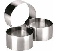 IBILI - Cercle - anneau de service rond en acier inoxydable - 10 x 4,5 cm